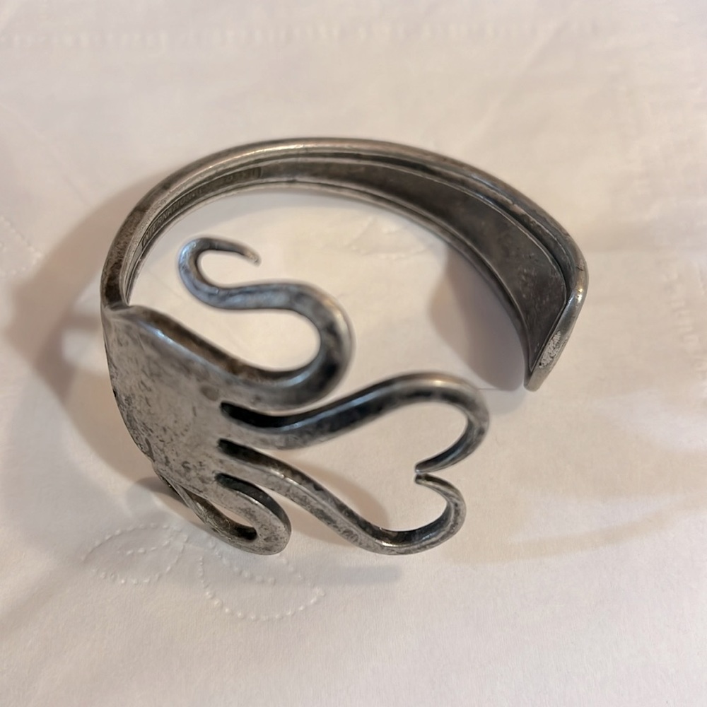 FORK BRACELET, vintage Silver *plated*